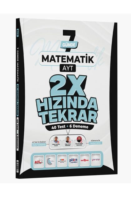 Ders Platosu Ders Platosu AYT Matematik 7 Günde 2X Hızında Tekrar