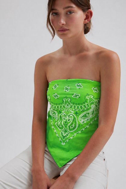 Neon Colored Cotton Square Bandana