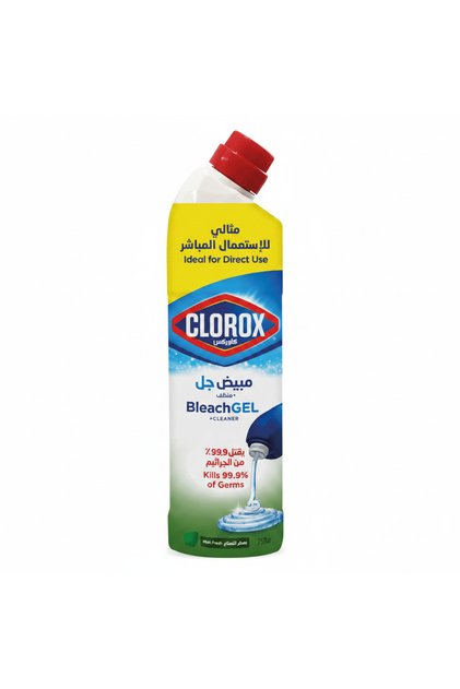 Bleach Gel and Cleaner Mint Freshness, Kills 99.9 Percent of Germs, Thick Gel Formula-750 ml