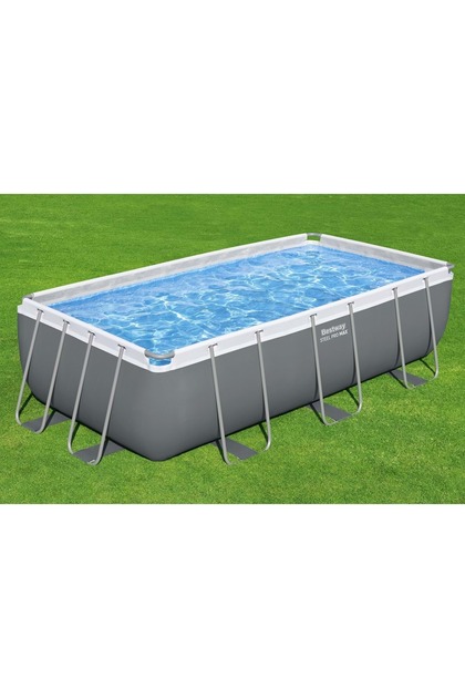 Bestway Gölgelikli Prefabrik Dikdörtgen Havuz Seti 404 cm x 201 cm
