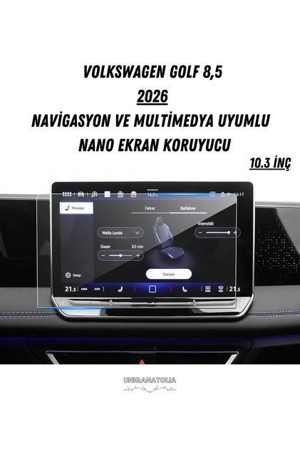 Volkswagen Golf 8.5 2026 Navigation and Multimedia Compatible Nano Screen Protector