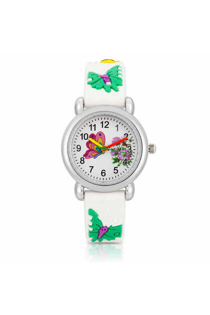 Детски часовник, HAPPY TIME, Бял, CC70