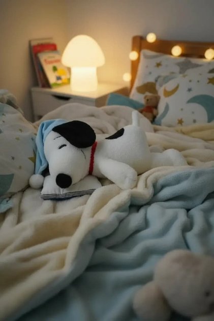 Lisanslı Snoopy Uyuyan Peluş Oyuncak – Yumuşacık Uyku Arkadaşı 50 Cm