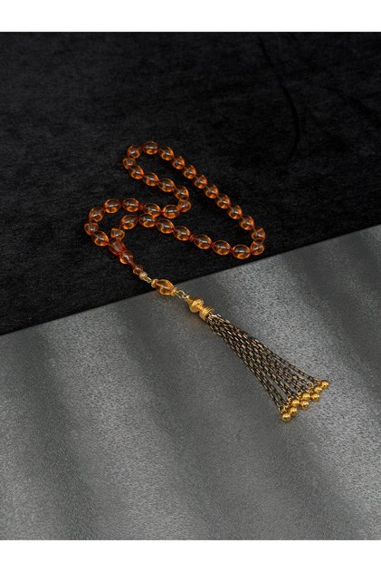 0.06 Derim Kuru Torna Zar Amber Prayer Beads with Special Heavy Design Tassel