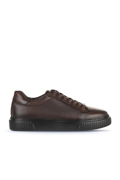 Brown Flotter-Silver Leather Men's Casual Shoes