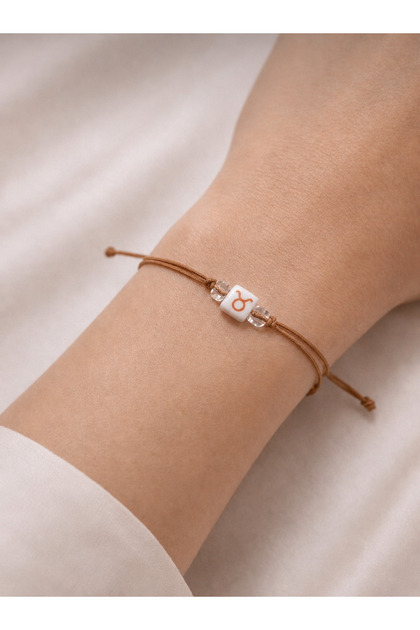 Taurus Zodiac Gold Thread Adjustable Zodiac Bracelet