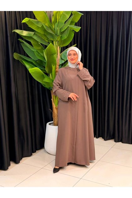 Battal Ferace with Pearl Collar and Sleeves