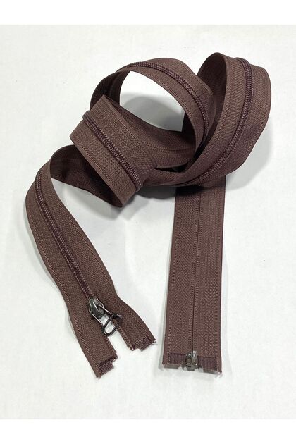 Ferace Zipper / 110 cm / Dried Rose / Threaded with Fishing Line