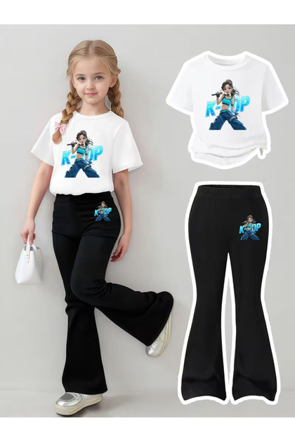Girl's Spanish Style Leggings and T-Shirt Set