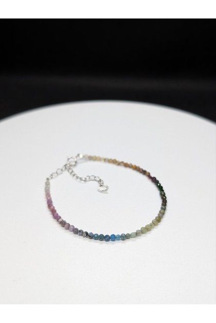 Brățară Curcubeu 2, 2mm, argint 925, 16cm+4