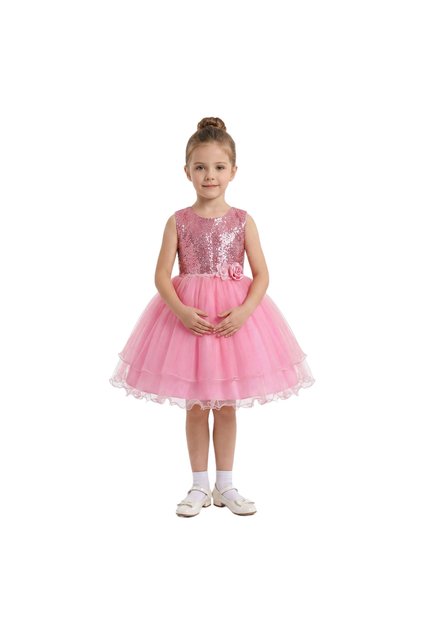 - Sparkling Tulle Toddler Party Gown - Multicolor - 1Y to 13Y
