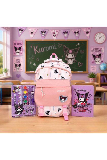 حقيبة مدرسية 3قطع بشخصية كورومي 4