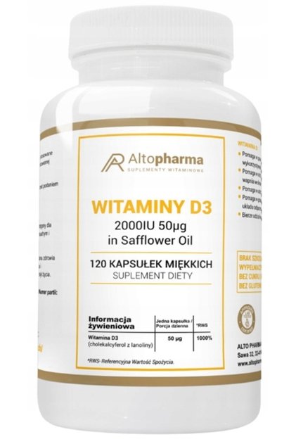 Vitamina D3 2000 UI 120 Capsule