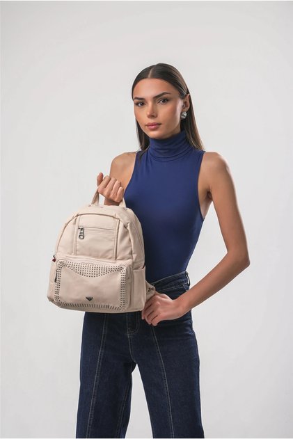18176 Women's Backpack Std Beige