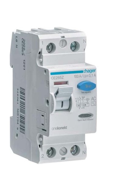 Earth Leakage Circuit Breaker-100A 2Pole 100MA (ELCB/RCCB) CE285Z