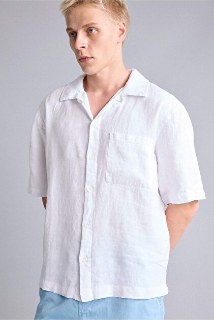 Breathable 100% Linen Premium Linen Shirt G0857Ax26Sm