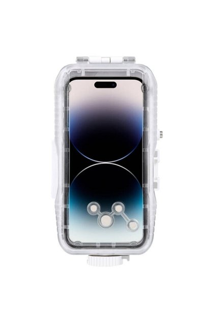 Водоустойчив пластмасов калъф за телефон за iPhone 14 Plus/Pro Max/13 Pro Max/12 Pro Max/11 Pro Max (Бял)