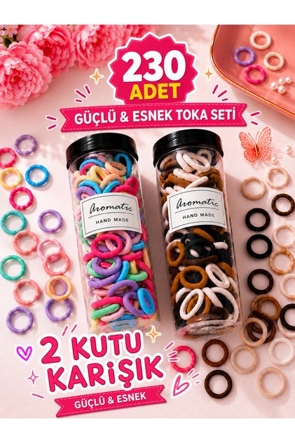2-Pack of Colorful and Dark-Toned Tube Buckles in Large Size Box, Rubber Buckles, Children's Buckles