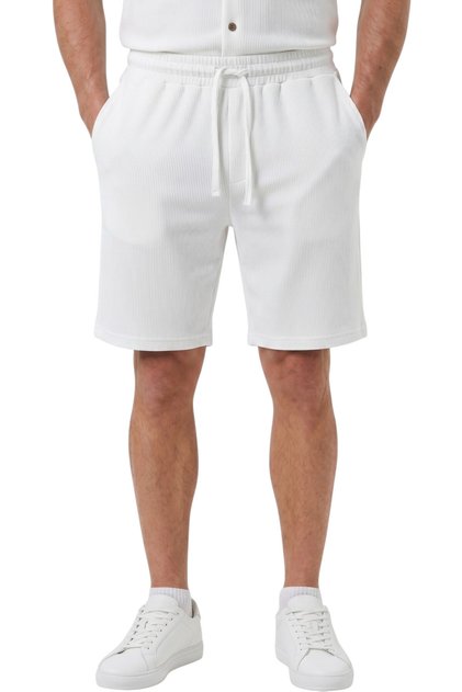 White Cotton Lycra Elastic Drawstring Men's Shorts – Summer Premium Comfortable Cut 2600267