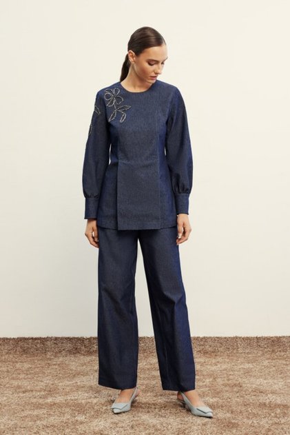 36FWPNT0027 Kadın Denim Kot Pantolon
