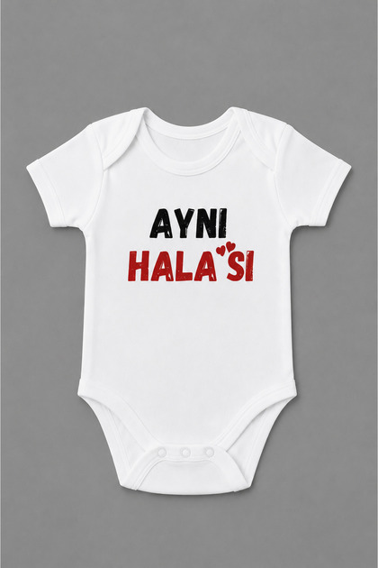 aynı halası yazılı bebek body zıbın hala yazılı bebek zıbın