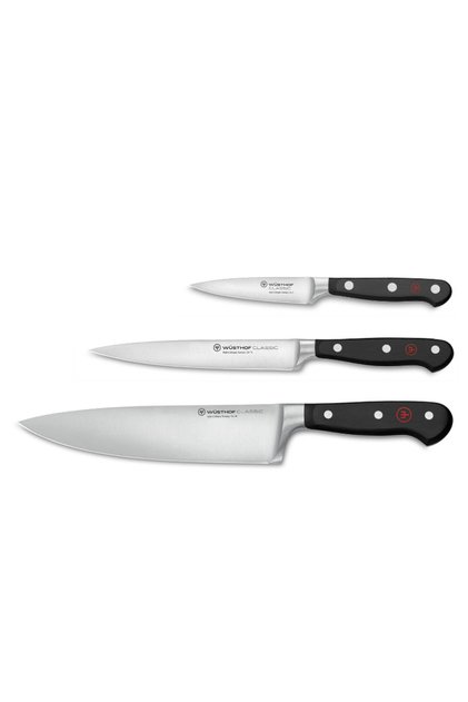 Set 3 cutite, WÜSTHOF, Classic, Otel inoxidabil, 20/16/9 cm, Argintiu