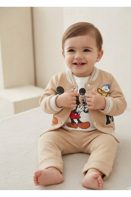 Minnie Mouse and Duffy Duck Printed Cardigan 3-Piece Men's Set