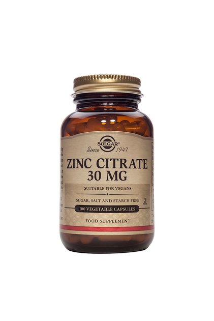 Citrat de zinc 30mg 100 capsule vegetale