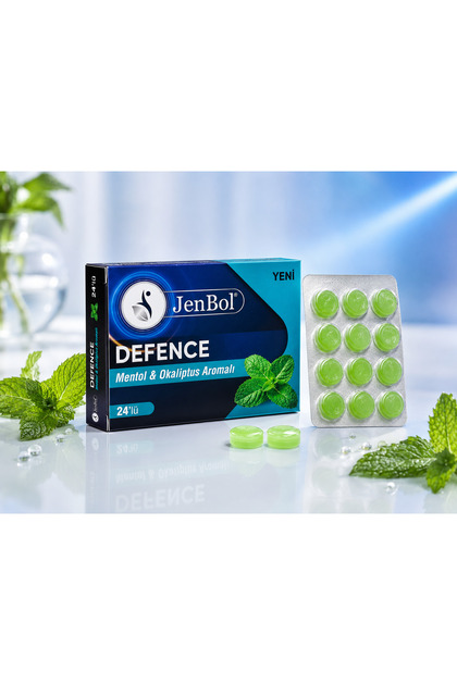 Defence Mentol & Okaliptus Aromalı Pastil Ferahlatıcı Pastil 24'lü