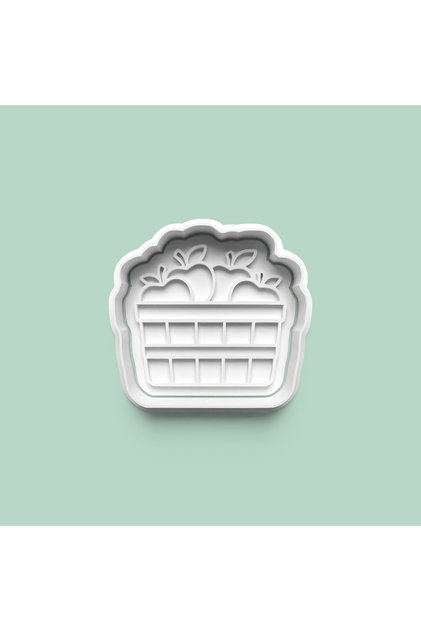 Apple Basket Figure Cookie Mold and Sugar Dough Mold 0974-4