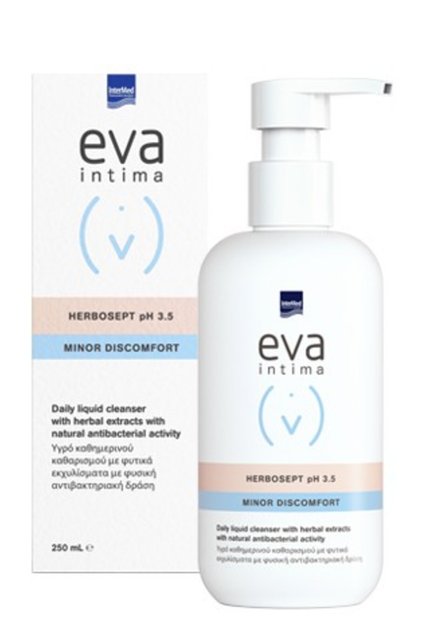 Intima | Herbosept pH 3.5 Καθημερινός Καθαρισμός της Ευαίσθητης Περιοχής με Αντιβακτηριδιακή Προστασία | 250ml