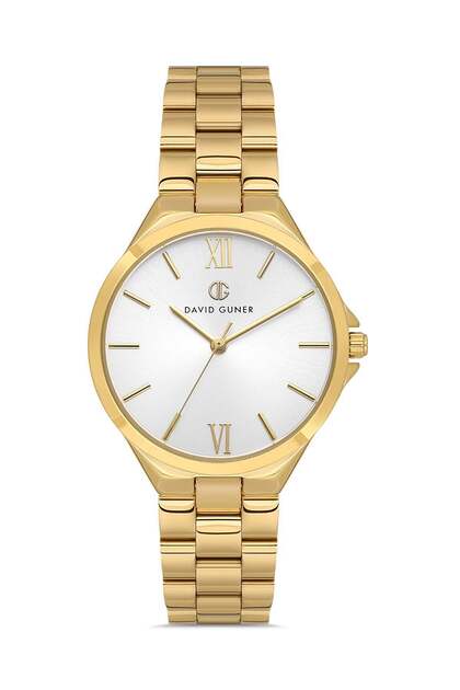 Women's Wristwatch Yellow Plated Silver Dial Dg-8750La-B1