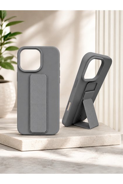 iPhone 14 Pro Max Compatible Hidden Stand Feature, Premium Velvet Inside, a Class Silicone Shockproof Lasnman Phone Case