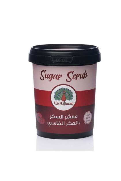 إكسا مقشر السكر بالعكر الفاسي (دم الغزال) لتفتيح وتوريد الجسم والمناطق الحساسة - 500 مل (أو الحجم الفعلي للمنتج)