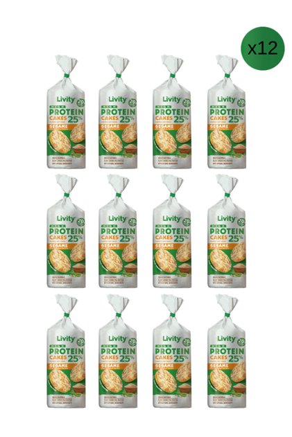 Yüksek Proteinli Susamlı Mısır Patlağı - Glutensiz Vegan Bezelye Proteinli Atıştırmalık 12 li