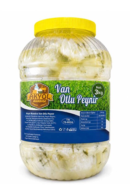 Van Otlu İnek Peyniri Salamura 3 Kg. (inek)