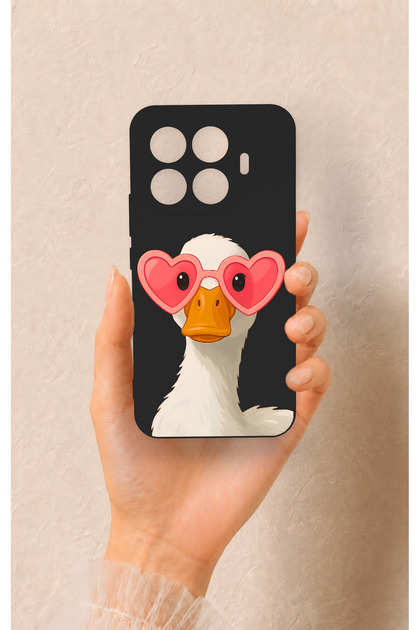Mi 17t Pro 5g Compatible Lover Duck Pattern Silicone Case