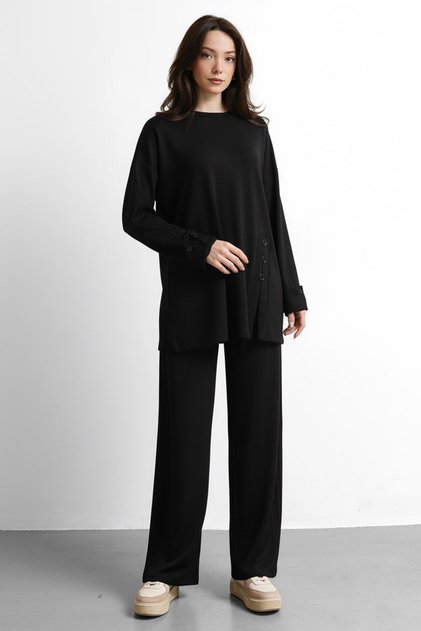 Molly Nelly Women's Loose Skirt Buttoned Suit
