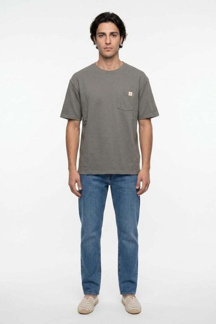 Tody Men's Regular Fit Basic Crew Neck T-Shirt Olive