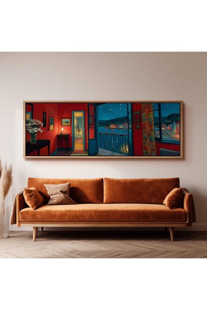 Tek Parça Gerçek Ahşap Yatay Panorama matisse