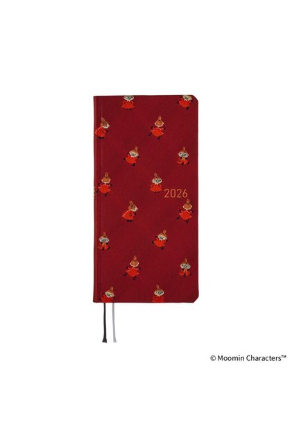 Techo Weeks English Slim Schedule Book - Little My: 2026 Monday Start Deep Red