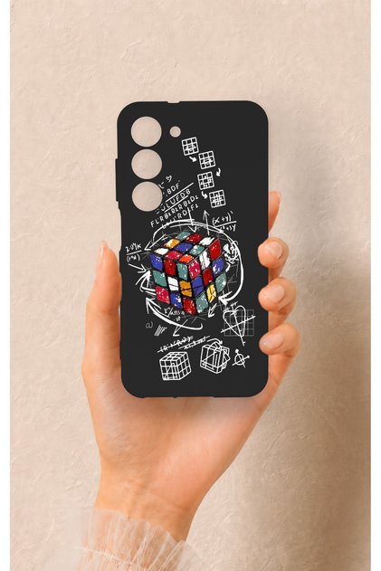 Samsung S23 Compatible Rubik's Cube Patterned Silicone Case