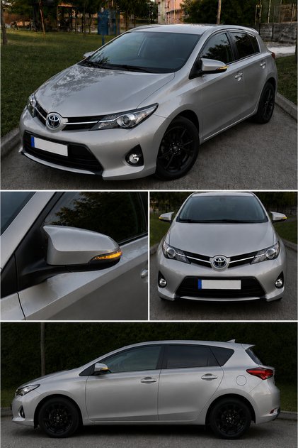 TOYOTA AURİS 2013-2018 ARACA ÖZEL BOYALI YARASA AYNA KAPAĞI A+ (METALİK GRİ)