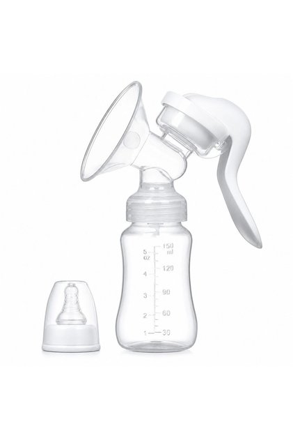Pompa de San Manuala Portabila cu Tetina Biberon 150 ml Silicon