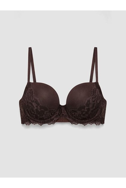 Lcw Dream Brown Underwire Non-Padded Lace T-Shirt Bra