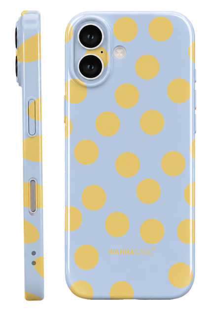 iPhone 17 Yellow Polka Dot Essential Slim Full Coverage Glossy Print Camera Protected Hard Phone Case