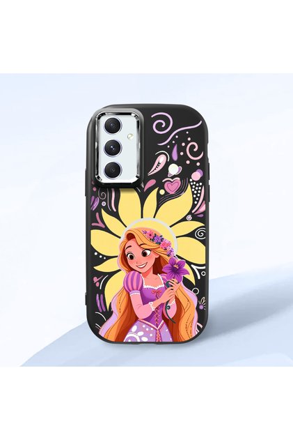 Samsung Galaxy A54 Compatible Black Silicone Case with Shock-Absorbing Camera Protections