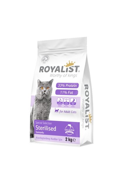 Hrană Uscată pentru pisici adulte sterilizate, cu somon, 2 kg