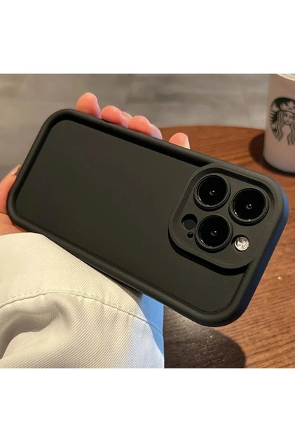 black For iPhone 15ProMax Luxury Candy Color Soft TPU Case For iPhone 17 Air 16 14 15 Pro Plus 13 12