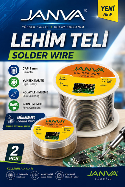 Lehim Pastası ve Lehim Teli Seti (1 mm)